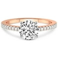 thumbnail image 3 of IGI Certified 2 Carat Round Shape Lab Grown Diamond Engagement Ring | 14K Rose Gold | Jia Secret Double Halo Eternity Lab Diamond Ring | FG-VS1-VS2 Quality Friendly Diamonds, 3 of 5