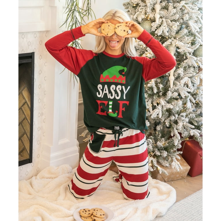LazyOne Matching Family Pajamas, Elf Christmas Pajamas for Family