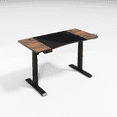 thumbnail image 2 of LJ 53” Electric Height Adjustable Sit-Stand Computer Desk - Black/Wood, 2 of 3