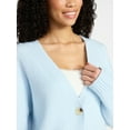 thumbnail image 5 of No Boundaries Button-Front Grandpa Cardigan, Women's XXS-XXL, 5 of 6