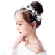 thumbnail image 3 of Diadema de princesa blanca, banda para el pelo de flores, vestido de pelo de comunión de cristal, accesorios nupciales para el cabello de boda con diamantes de imitación para niñas de flores LingWen 9024715009609, 3 of 5