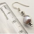 thumbnail image 3 of SilverStarJewel 925 Solid Silver Wonderful Aaa Culture Pearl Fashionable Earrings 1.2" Bijoux, 3 of 3