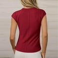 thumbnail image 4 of Débardeurs pour Femmes, Camisole Décontractée Sans Manches, Haut d'Été Coupe Ample à Col Rond, Mélange Polyester Spandex pour Usage Quotidien, 4 of 7