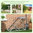 thumbnail image 4 of PawHut Chicken Activity Play Chicken Coop Toy Hen Accessory w/ Platform Gray, 4 of 9