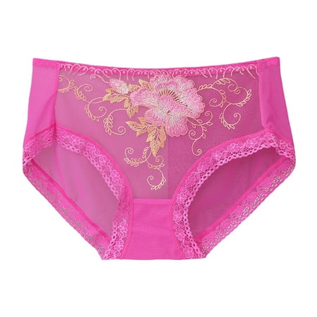 

nsendm Young Ladies Hot Transparent Nighty Variety Color Conjoined Lingerie Womens No Show Panties Boy Shorts Underpants B X-Large