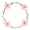 Pink, variant on Dserhfy Floral Crown Women Girls Artificial Flower Headband Adjustable Bride Hair Wreath Photo Prop for Wedding Bridal Shower Cosplay Dress-up