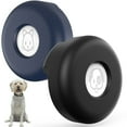 thumbnail image 1 of Para soporte para collar de perro, collar deslizante, no cuelgue, funda protectora compacta de silicona para collar de mascota y gato, compatible con 2021, 2 piezas, negro y azul oscuro, 1 of 7