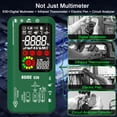 thumbnail image 3 of BSIDE 4in1 Digital Multimeter Infrared Thermometer Electric Test Pen Circuit Analyzer Detector 3.5inch LCD Color Display Handheld Multimeter True RMS 9999 Professional Voltage Capacitance Resistance, 3 of 8