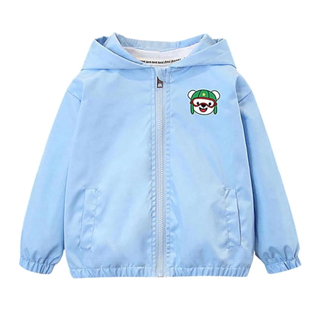 Baby Spring Jacket - Long Sleeve Hooded Casual Thin Jacket for Daily Wear
