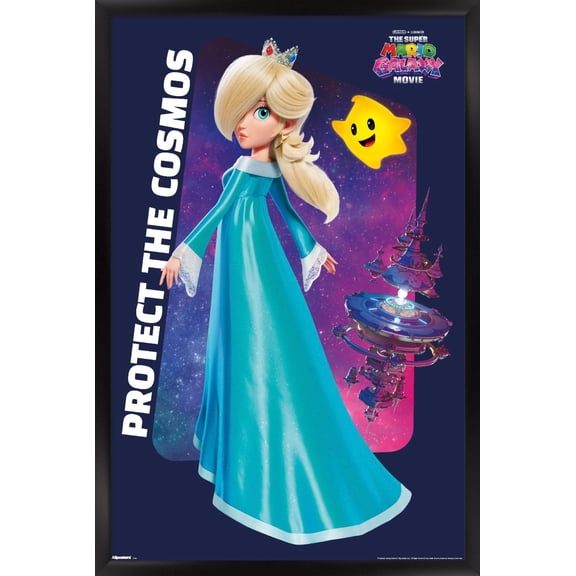 Nintendo The Super Mario Galaxy Movie (2026) - Rosalina Protect Wall Poster, 22.375" x 34" Framed
