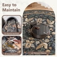thumbnail image 4 of SIXHOME 6'x6' Round Rugs for Living Room Botanical Washable Rugs Boho Floral Birds Carpet Ultra Soft Nature Plants Modern Indoor Rugs for Bedroom Dining Room Office Vintage Home Decor Dark Green, 4 of 5