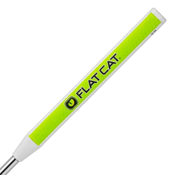 Flat Cat Original Golf Putter Grip – Slim Size, Lightweight Polyurethane, Flat 1 Design for TRU Alignment