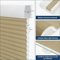 thumbnail image 4 of Keego Cordless Cellular Shade for Windows Insulated Mini Blinds for Room Darkening Light Filtering Brown, 48"W x 72"H, 4 of 8