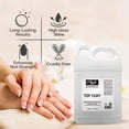 thumbnail image 2 of PRONAIL - Nail Polish Top Coat 128 Oz - Professional Strength, Long Lasting, Manicure and Pedicure, High Gloss Shine and Chip Resistant, Bulk Refill Gallon, 2 of 7