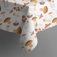 thumbnail image 5 of Brown Mushroom White Pattern Square Tablecloth,Waterproof Square Table Cover,Wipeable Spillproof Washable Table Cover for Home Kitchen Party Decor 42"X42"(107x107cm), 5 of 6