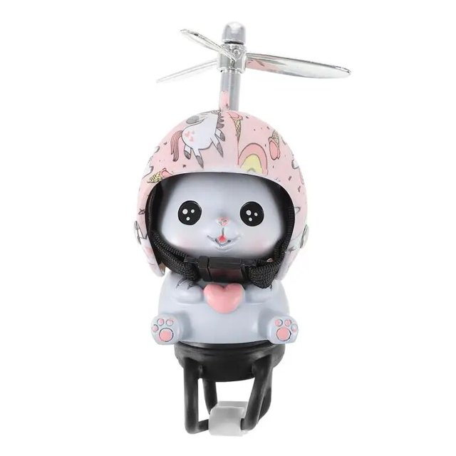 Decoración de motocicleta y gato para coche, bocina de salpicadero, orificios para manillar, adornos para niños, figuras de cuerno, pato
