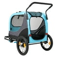 thumbnail image 4 of ClevrPlus  2-in-1 Pet Bike Trailer & Large Foldable Dog Stroller Pet Cart, 4 of 8
