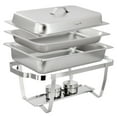 thumbnail image 4 of MegaChef 9.5 Quart Stackable Stainless Steel Professional Chafing Dish/Food Warmer/Buffet Server Serving Dish, 4 of 8