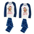 thumbnail image 1 of Conjuntos a juego de pijamas de pareja de Navidad, conjunto de pijamas verdes para adultos con hombre de pan de jengibre dulce, 1 of 3