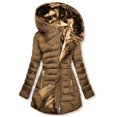 thumbnail image 1 of Women's Mid Length Hooded Parka - Zipper Front Winter Jacket, Warm Comfortable Outerwear for Cold Weather Protection, 1 of 2