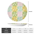 thumbnail image 2 of Bingfone Daisies Flowers Print Bone China Dinner Decorative Plates,Handmade Ceramic Dinner Plate with Stand for Home Club-7in, 2 of 6