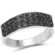 thumbnail image 1 of 0.35 Carat Genuine Black Diamond .925 Sterling Silver Ring QJ Model, 1 of 3