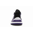 thumbnail image 3 of Jordan Men's 1 Low Court Purple White Basketball Shoes, from StockX, 3 of 5