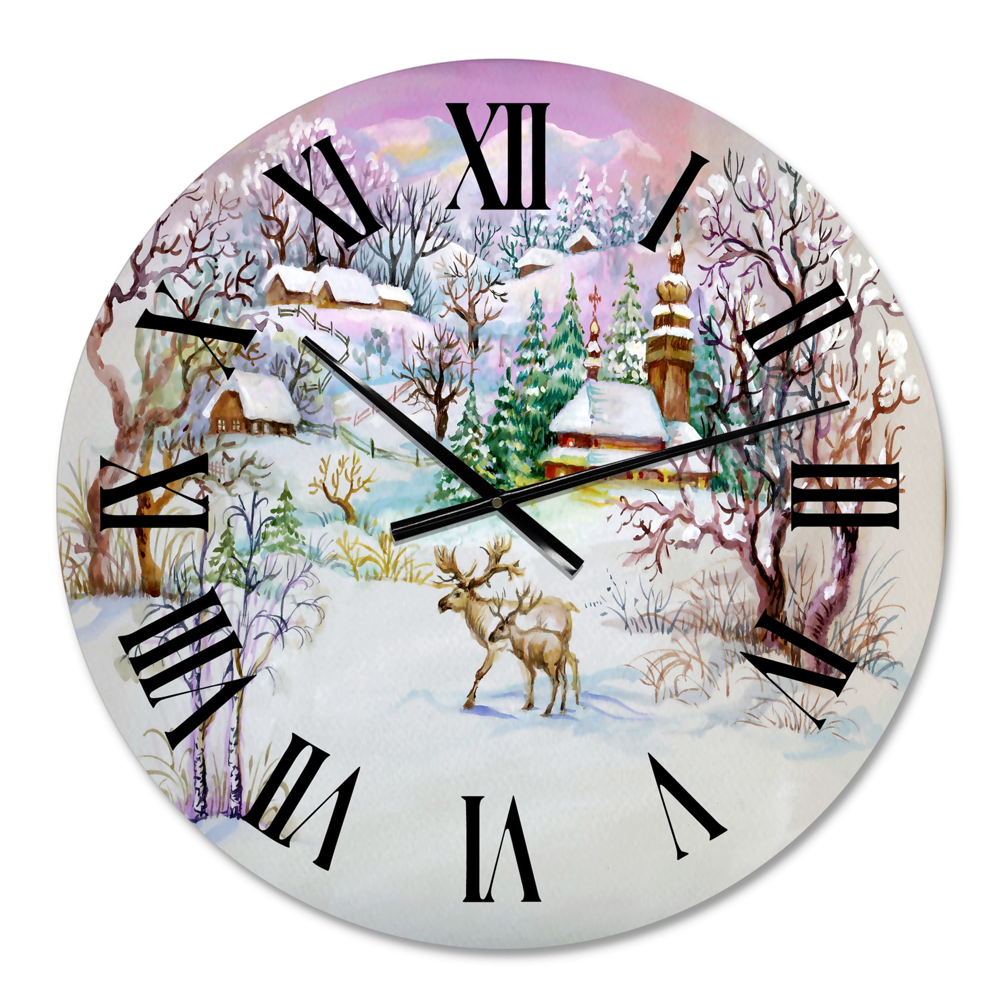 Designart 1 in Traditional Wall Clock
