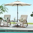 thumbnail image 6 of YYAo Outdoor Market Patio Table Umbrella,Outdoor Heavy Duty Market Umbrella with Crank Handle and 8 Sturdy Ribs-Beige, 6 of 10