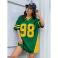 thumbnail image 3 of ALLTB Jersey Shirts for Women Y2k Graphic Number Shirt Oversized V Neck Shirts Casual Streetwear Tops, 3 of 6