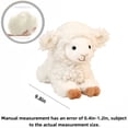 thumbnail image 3 of Adorable Realistic Lamb Plush Toy - Soft Fluffy Stuffed Sheep Doll Throw Pillow for Cuddle & Decor, 3 of 5