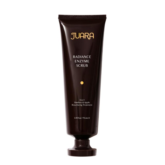 JUARA Radiance Enzyme Scrub - Exfoliante facial con enzimas de manzana y cuentas de bambú - Exfoliante facial iluminador minimiza los poros - Exfoliante suave para todo tipo de piel - Limpiador 3 en 1