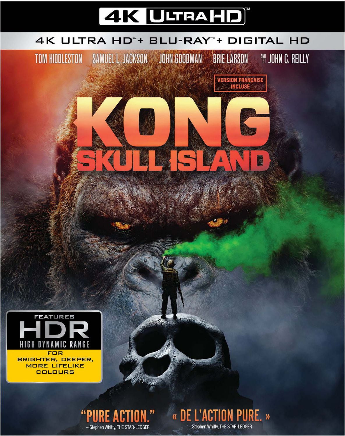 Kong: Skull Island (4K Ultra HD + Blu-ray + Digital HD) (Bilingual)