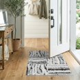 thumbnail image 2 of ODIKA 2'x3' Black White Gray Pixelated Digital Mosaic Washable Throw Rug Contemporary Geometric Blocks Modern Abstract for Hallway, Study Room, Non-Slip Low Profile, Flatwoven, 2 of 7