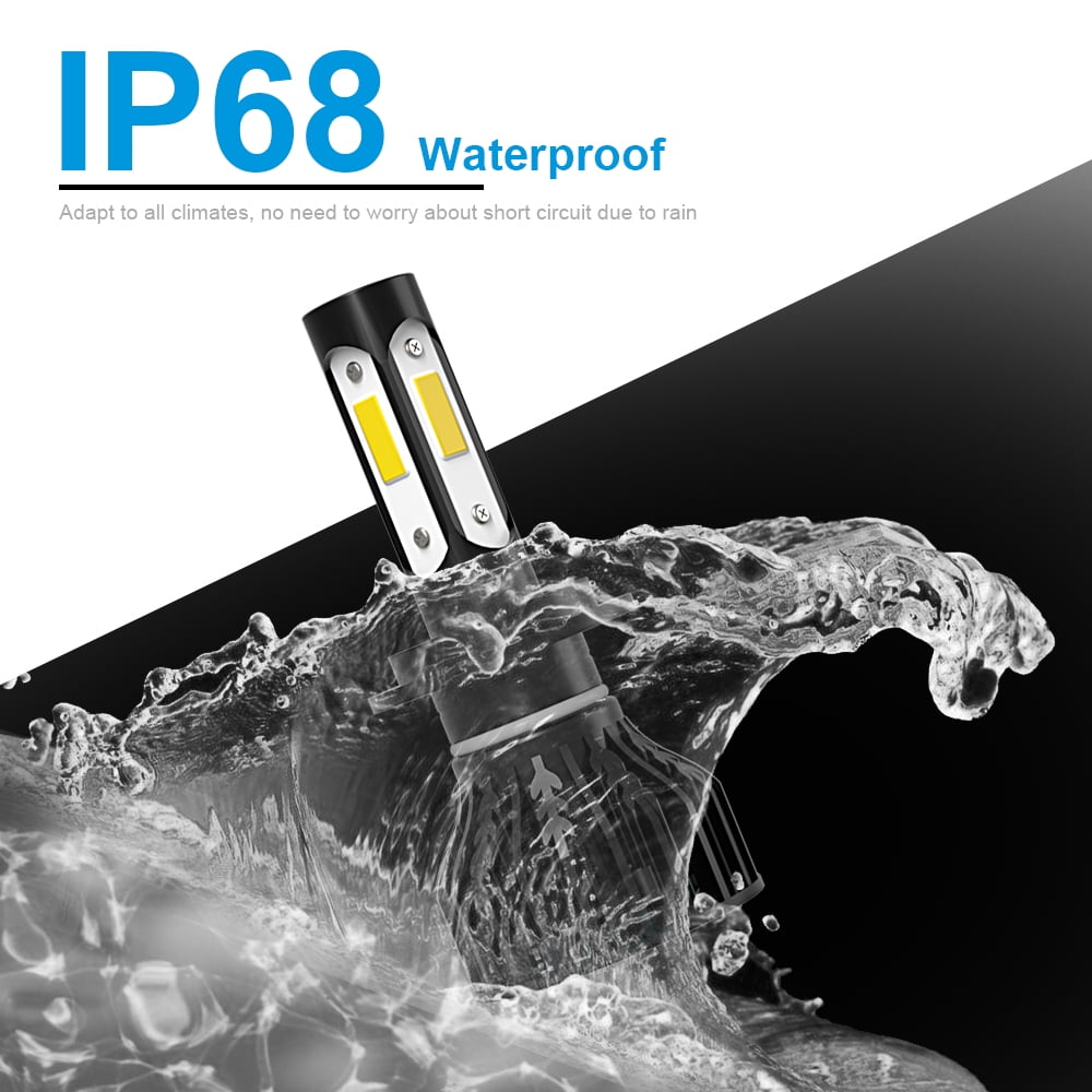 NSDXCT For 2013 2014 2015 2016 Chevy Traverse LED Headlight Bulbs H7 High Beam+H11 Low Beam 4pcs
