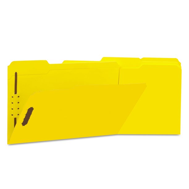Universal Deluxe Reinforced Top Tab Folders with Two Fasteners, 1/3Cut