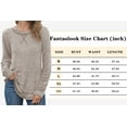 thumbnail image 7 of Fantaslook Lightweight Sweatshirts for Women Long Sleeve Crew Neck Tops Casual Curved Hem Shirts, 7 of 7