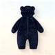thumbnail image 1 of Cowsor Newborn Baby Bear Outfit Girls Boys Winter Fleece Clothes Hooded Romper Set, 1 of 6