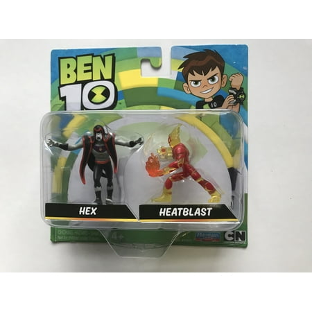 Ben 10 Mini Figure 2-pack Hex & Heatblast 2017 Playmates & CN