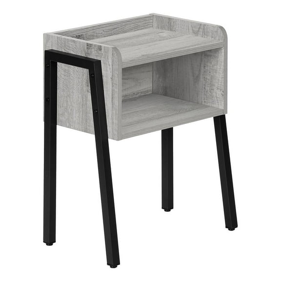 Monarch Specialties Accent Table, Side, End, Nightstand, Lamp, Living Room, Bedroom, Grey Laminate