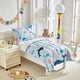 thumbnail image 2 of Juego de Ropa de Cama para Niños Pequeños Joyreap Tema Océano Azul en Microfibra, 2 of 7