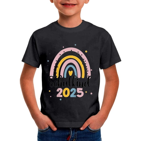 Miaoju Boys Shirts Size 14-16 Round Neck Graphic T-Shirts Short Sleeve T-Shirt Fashion Casual Back To School Shirt Toddler Boy Clothes