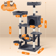 thumbnail image 6 of YaheeTech 59-in Cat Tree & Condo Scratching Post Tower, Dark Gray, 6 of 10