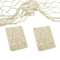 GoXteam Fish Net Decorative, Fishnet for Party Decorations, 3.3 x 6.6 feet - Fish Netting Decor for Mermaid, Pirate, Shark, Nautical, Under The Sea Birthday