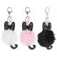 thumbnail image 1 of BRIGHTFUFU 3pcs precioso gato en forma de llavero bolsa colgante colgante llavero de bola peluda, 1 of 7