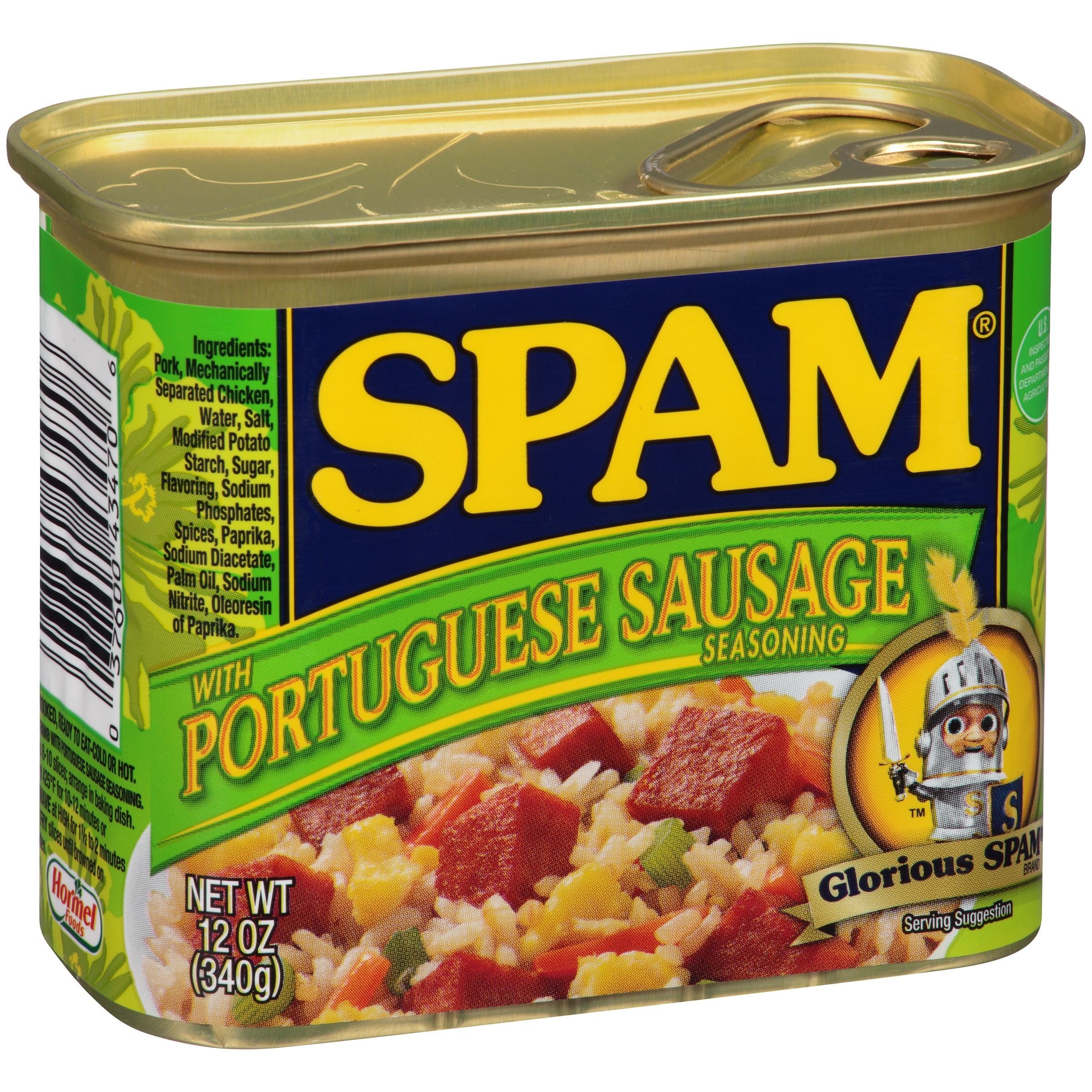 SPAM with Portuguese Sausage Seasoning, 12 oz by Hormel Foods Corporation