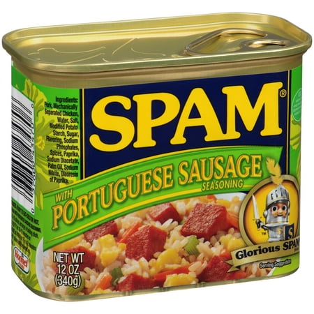 SPAM with Portuguese Sausage Seasoning, 12 oz (Best Sausage In Seattle)