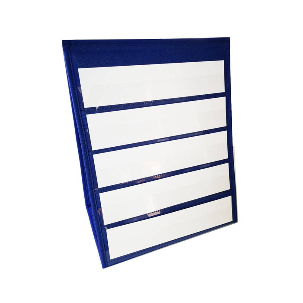 Hongchegh Tabletop Pocket Chart w/ 20 Dry Erase Cards & Strips