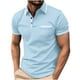 thumbnail image 2 of pstuiky camiseta de hombre, Camiseta informal de color liso con solapa y botones y bolsillo versátil para hombre camisas casuales para hombre xxxl, 2 of 3
