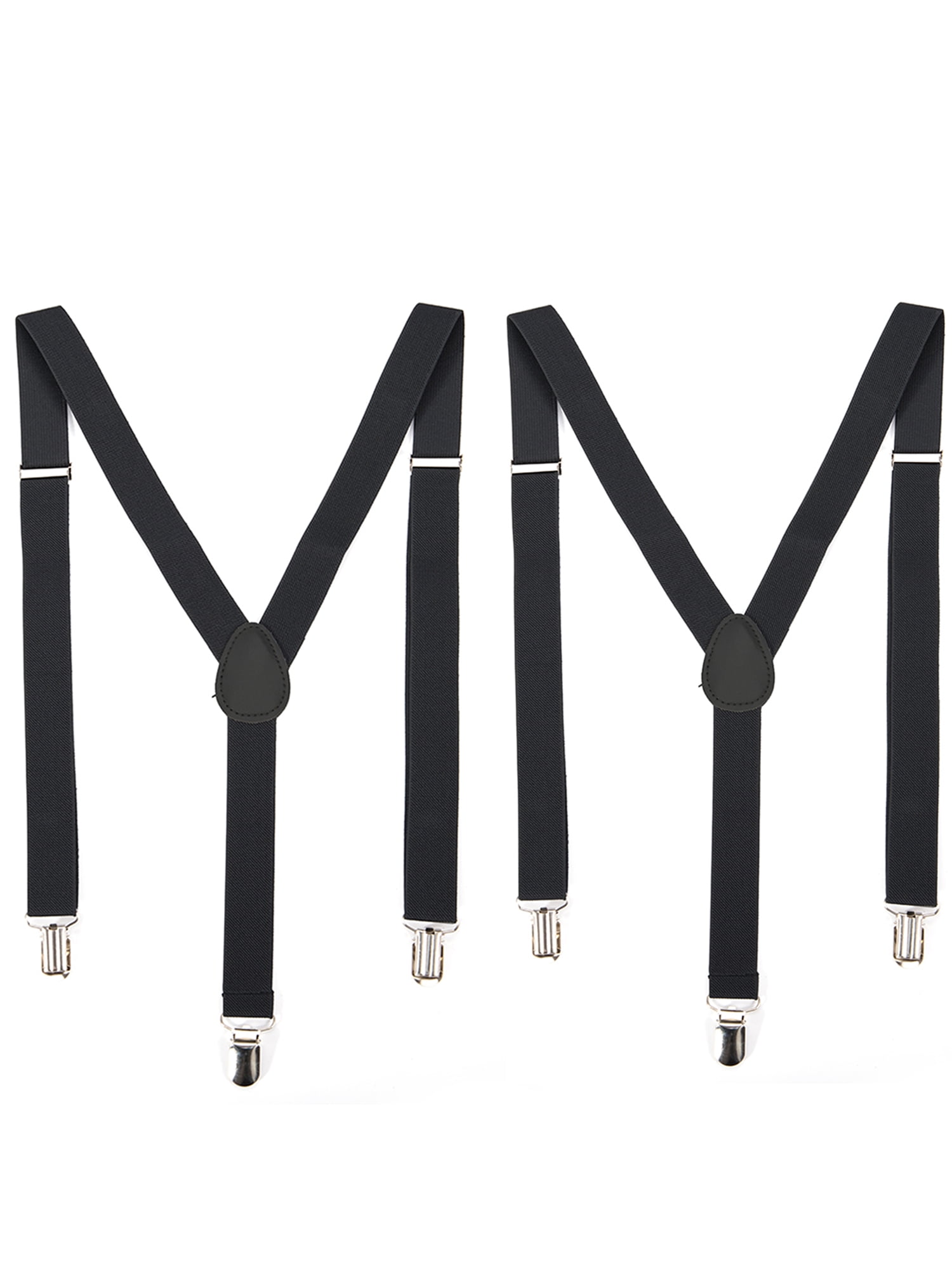 2 pack Suspenders for Men Y Shape Elastic Adjustable Straps Strong